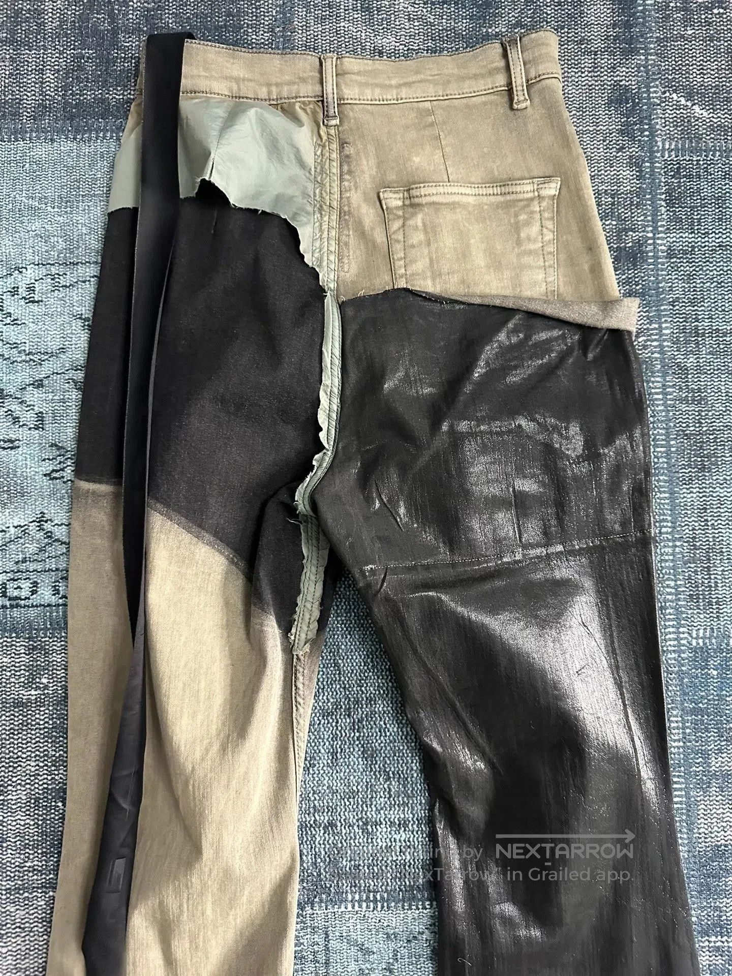 Rick Owens Rick Owens 22FW Waxed Flared Jeans. Size 28" / US 6 / IT 42 - 4 Thumbnail