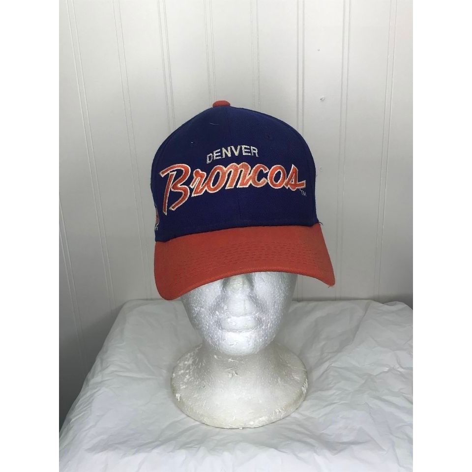 Men's Vintage 90s Sports Specialties Denver Broncos Corduroy Script  Snapback Hat