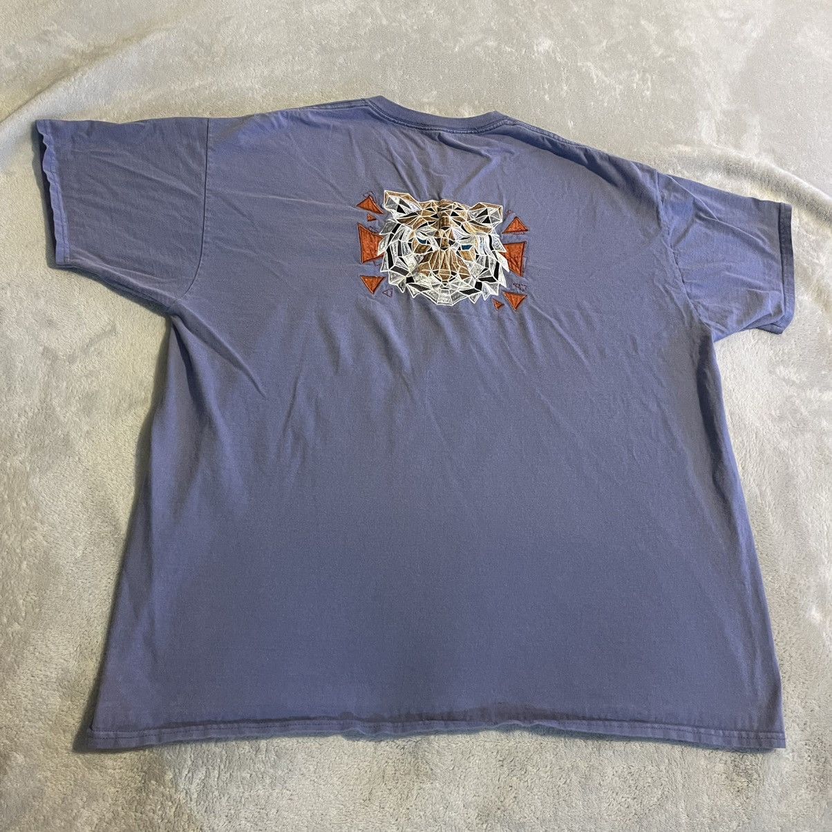 Fruit Of The Loom Lion Shirt Men 2XL Purple Workout Streetwear Crew Neck Tee Size US XXL / EU 58 / 5 - 1 Thumbnail