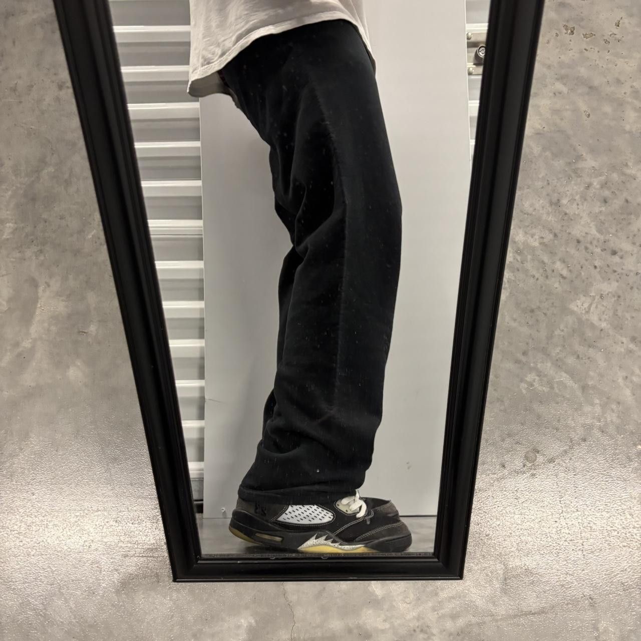 Japanese Brand × Vintage Crazy Vintage Y2K/2000s Black Essential Sweatpants! Size US 30 / EU 46 - 2 Thumbnail