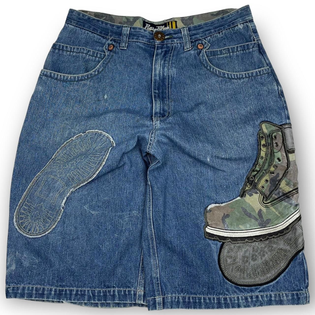 Designer Men's Blue Shorts Size US 35 - 4 Thumbnail