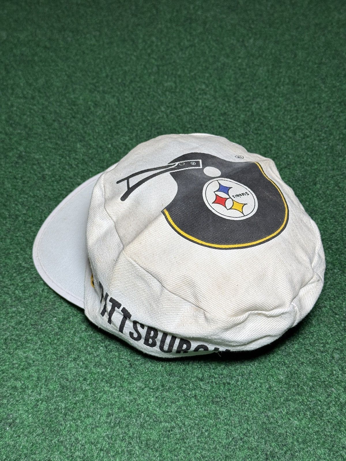 NFL Vintage 80s Pittsburgh Steelers Retro NFL Painters Cap Hat Size ONE SIZE - 4 Thumbnail
