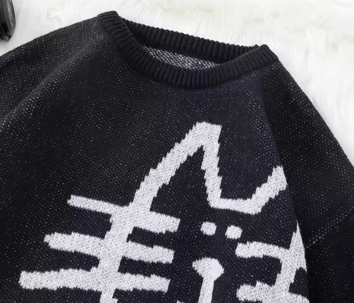 Japanese Brand Abstract Kitten Pattern Sweater Jacquard Knitted Sweatshirt Size US S / EU 44-46 / 1 - 5 Thumbnail