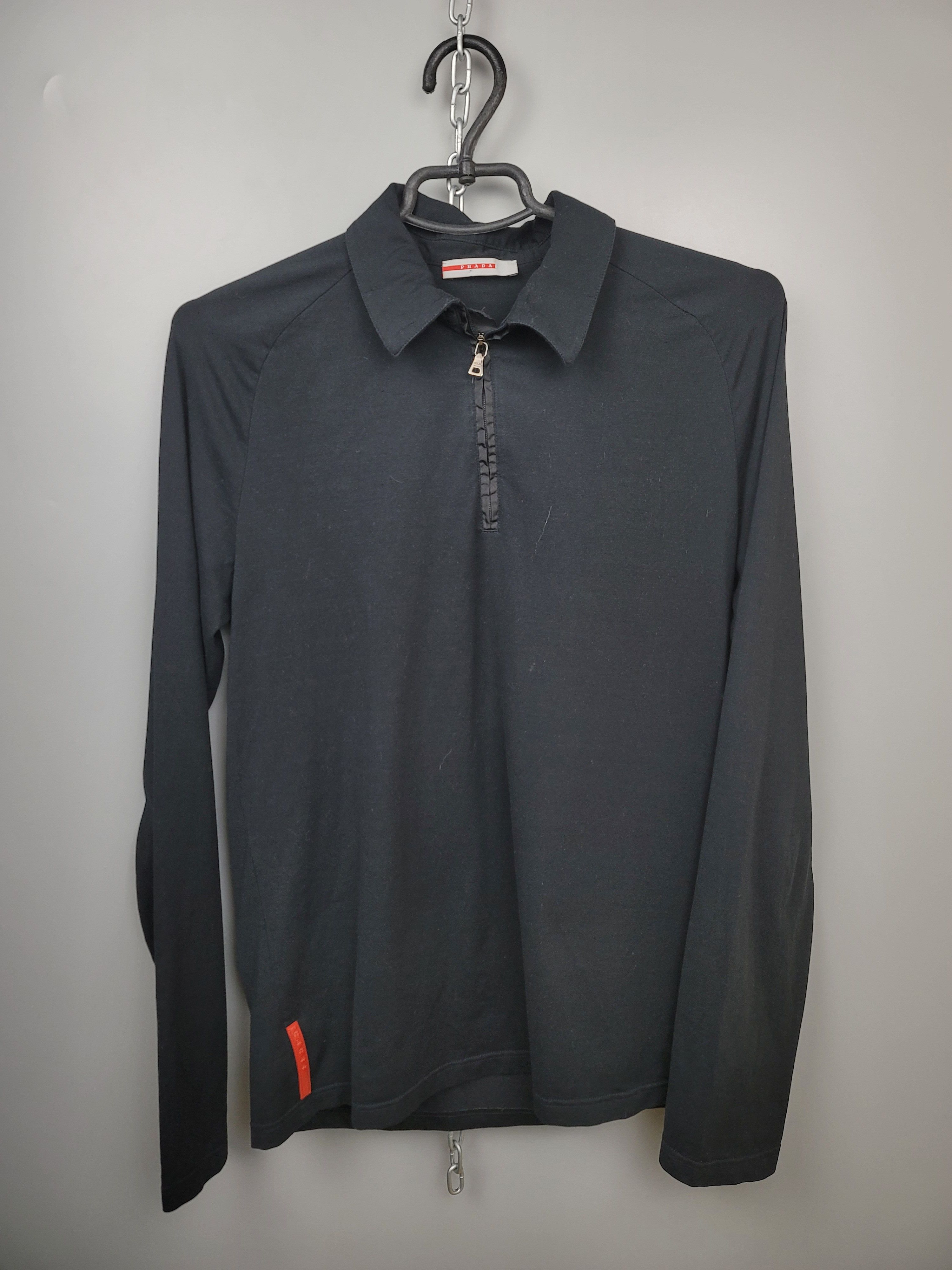 Prada long hot sale sleeve polo