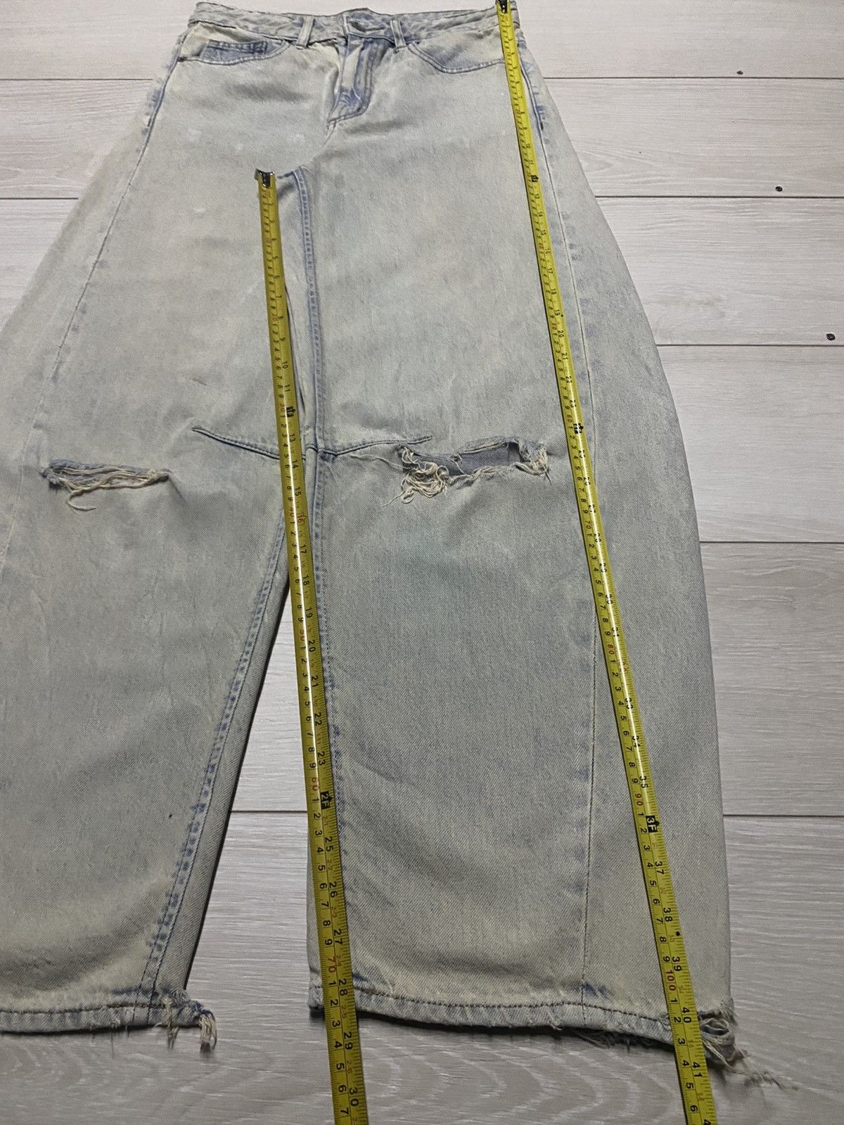 GU Vintage gu denim distressed Baggy Jeans Size US 29 - 12 Thumbnail