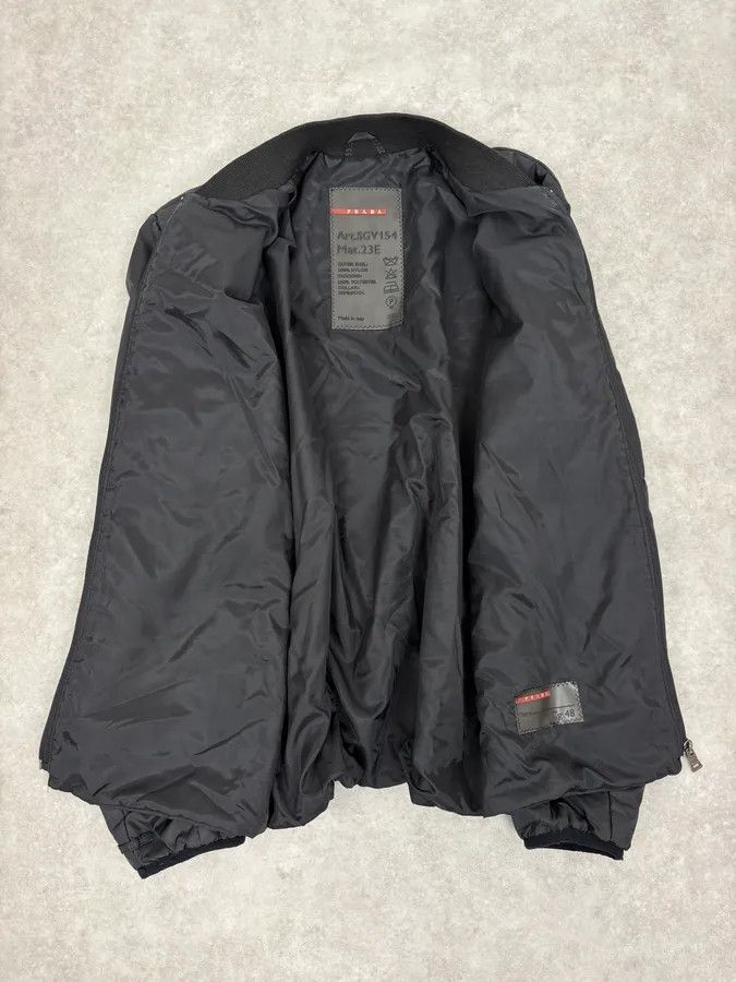 Prada 2000s Prada Black Nylon Bomber Jacket Size US M / EU 48-50 / 2 - 7 Thumbnail