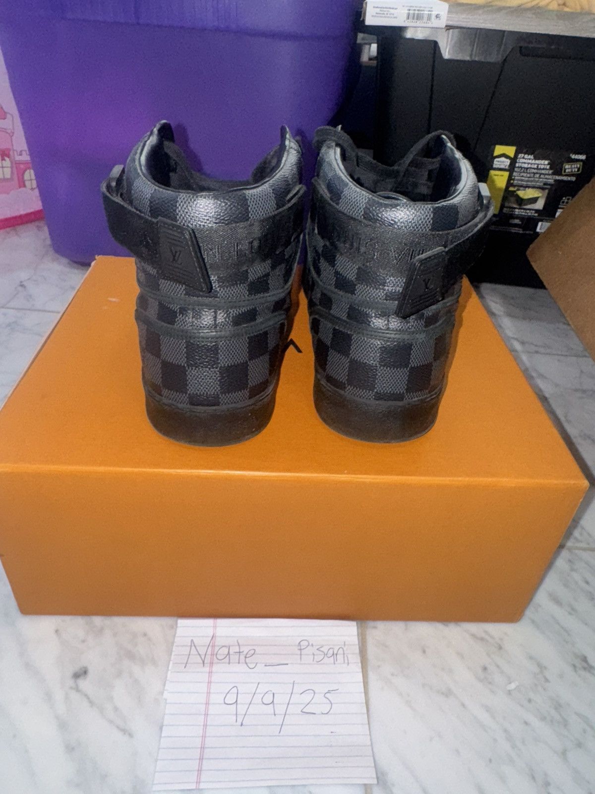 Louis Vuitton Louis vuitton black hightop Rivoli size 11 Size US 11 / EU 44 - 3 Thumbnail