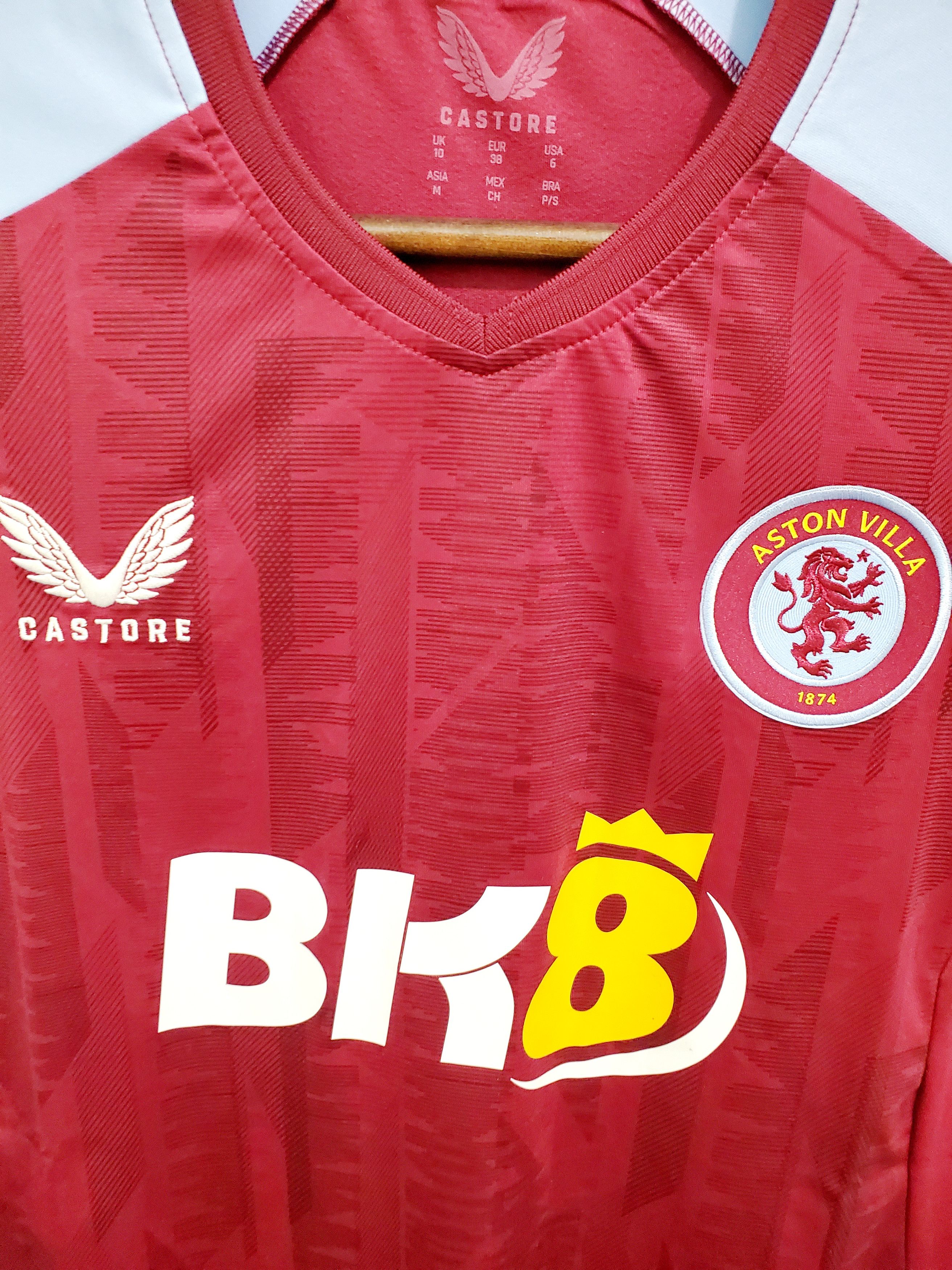 Castore Aston Villa 2023-24 Home soccer jersey new condition S Size US S / EU 44-46 / 1 - 2 Thumbnail