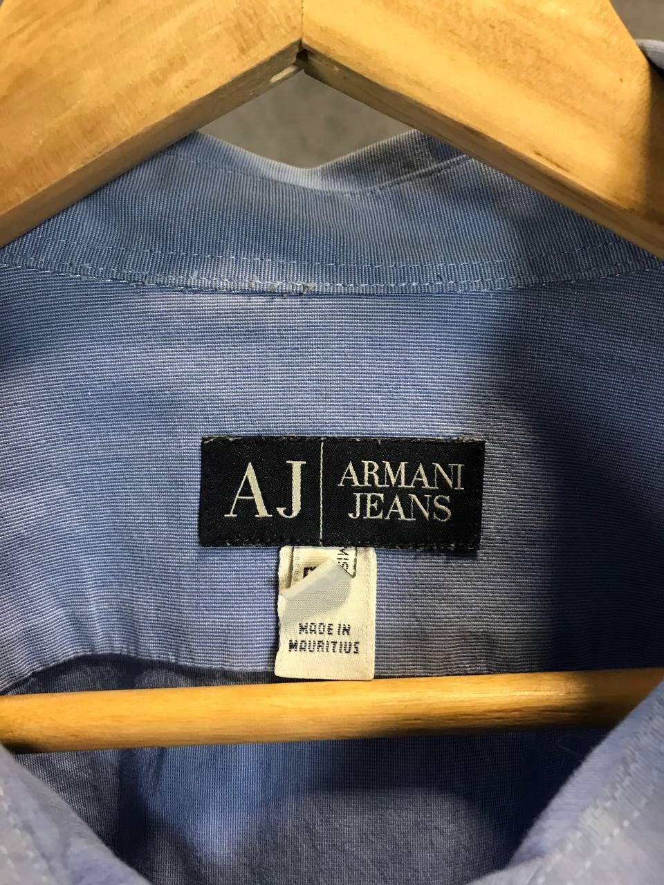 Designer Armani Jeans vintage designer shirt Size US L / EU 52-54 / 3 - 4 Thumbnail