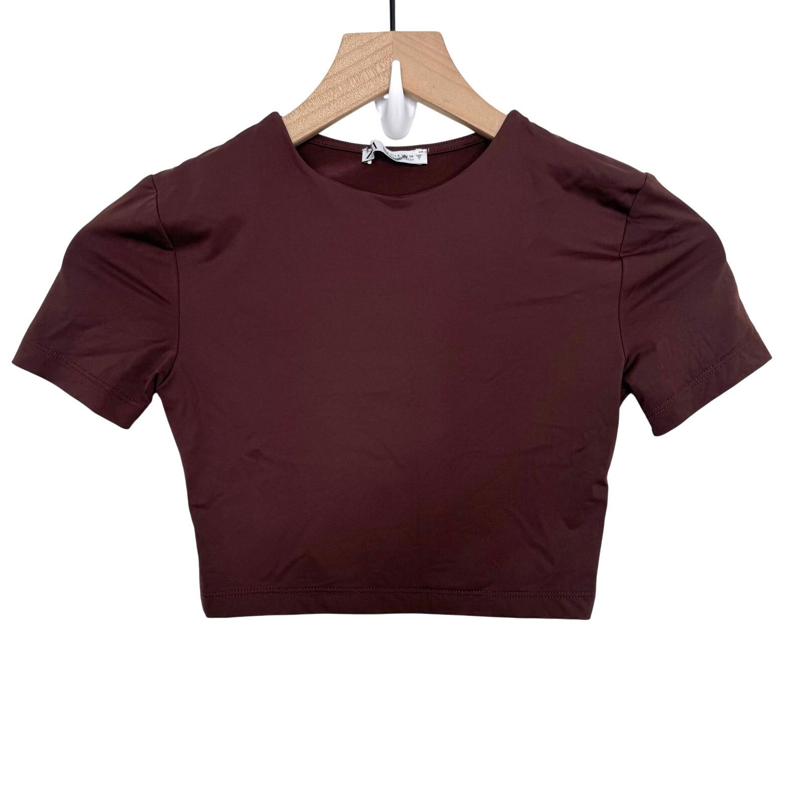 Zara Zara Brown Cropped T Shirt Size Small Size S / US 4 / IT 40 - 1 Thumbnail