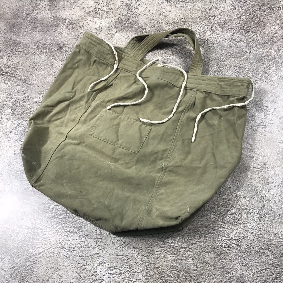 Vintage Vintage Y2K Baggy Drawstring Tote Bag Streetwear Faded OS Size ONE SIZE - 2 Thumbnail