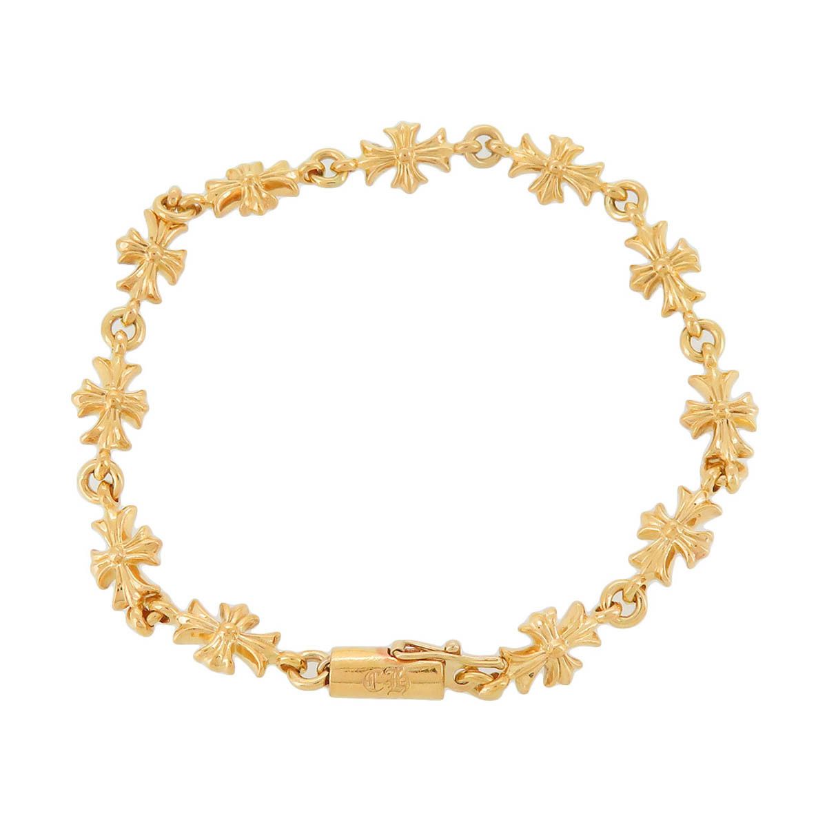 image of Chrome Hearts Gold Tiny E Plus Bracelet, Men's