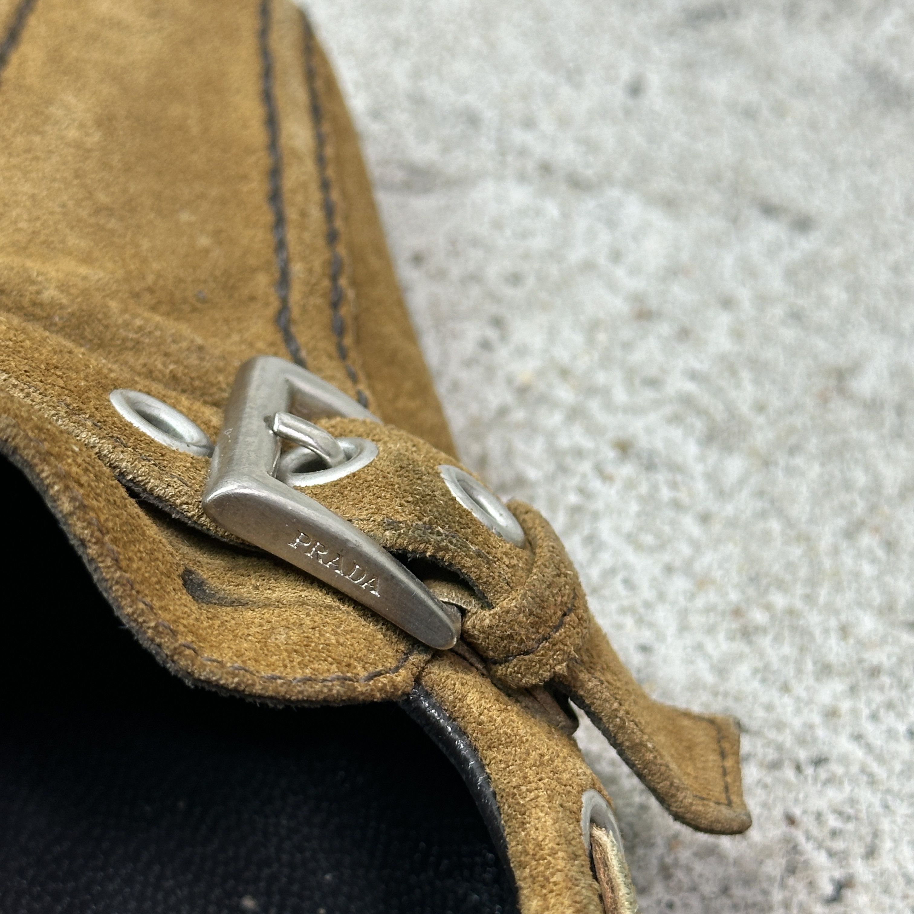 Vintage Vintage Leather Prada Suede Buckled Kitten Heels Y2K Size US 9.5 / IT 39.5 - 8 Thumbnail