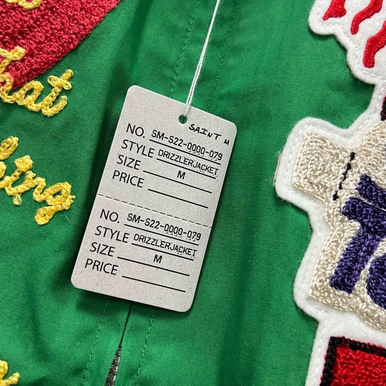 Saint Michael Saint Michael Green animated figure embroidered jacket 2504 Size US L / EU 52-54 / 3 - 3 Thumbnail
