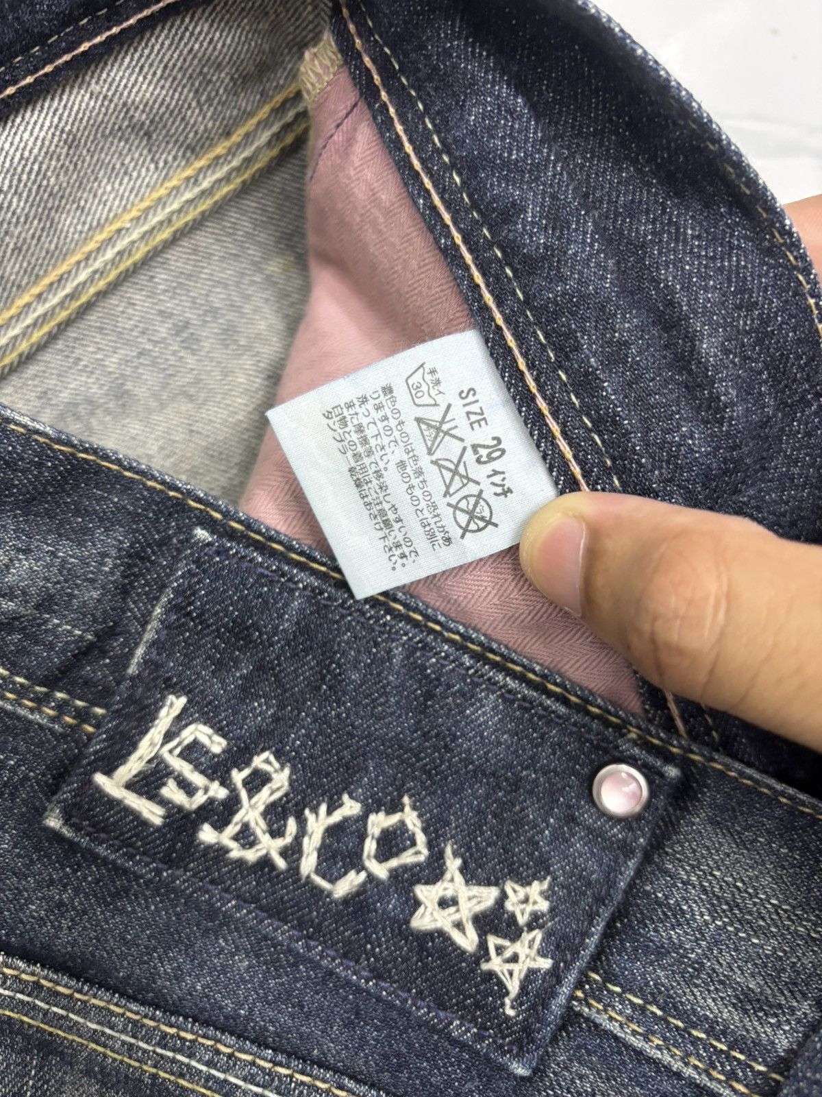 If Six Was Nine FLARE💥LEVIS LADY STYLE FLARED JEANS DISTRESSED DENIM Size 31" - 12 Thumbnail