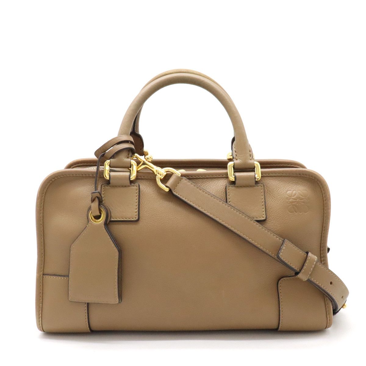 Loewe Loewe Loewe Leather Amazona 28 Anagram Handbag 2WAY Leather Handbag 352.30.N03 in Very Good Condition Size ONE SIZE - 1 Thumbnail