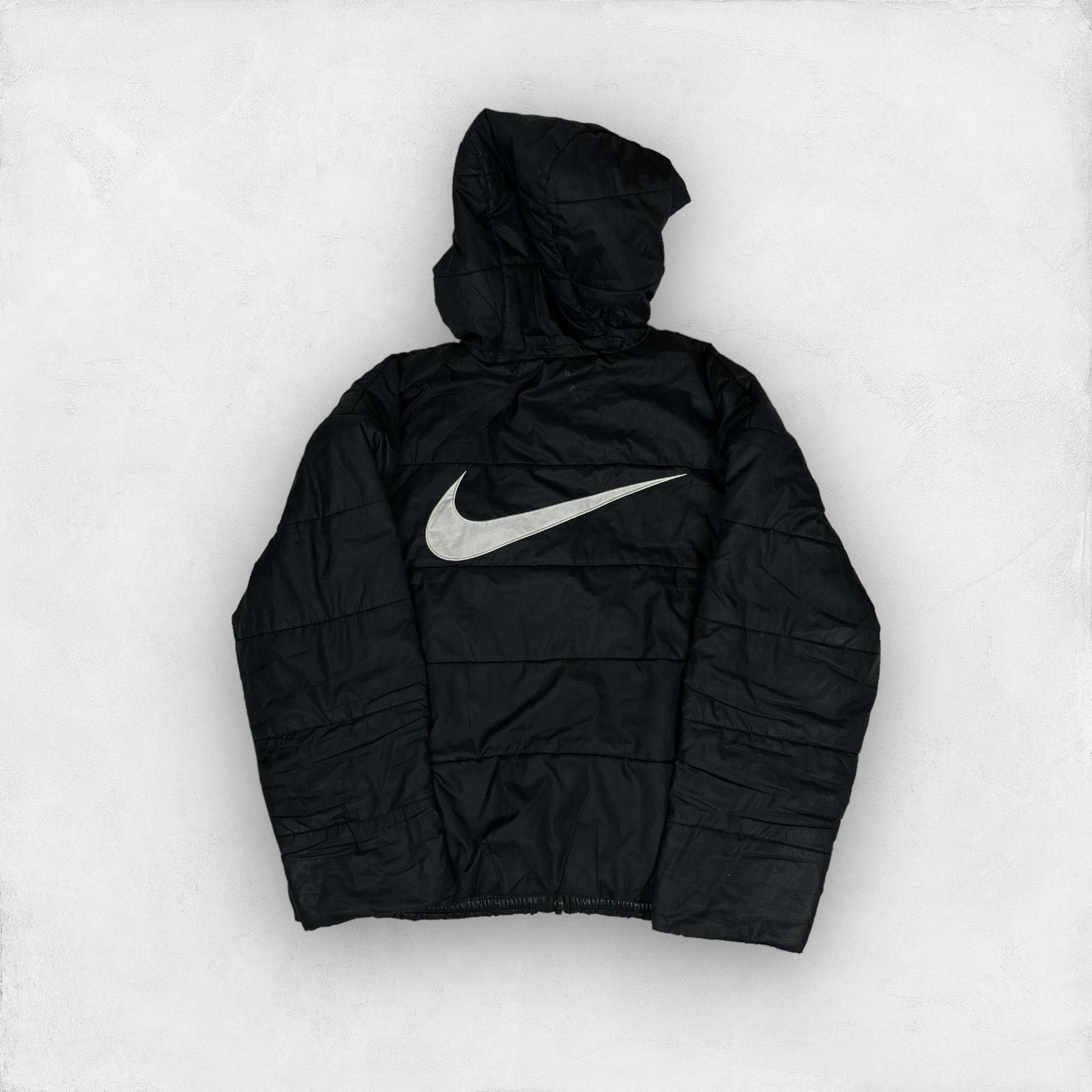 Nike Nike Women's Black Long Sleeve Full Zip Puffer Jacket Large Size L / US 10 / IT 46 - 1 Thumbnail