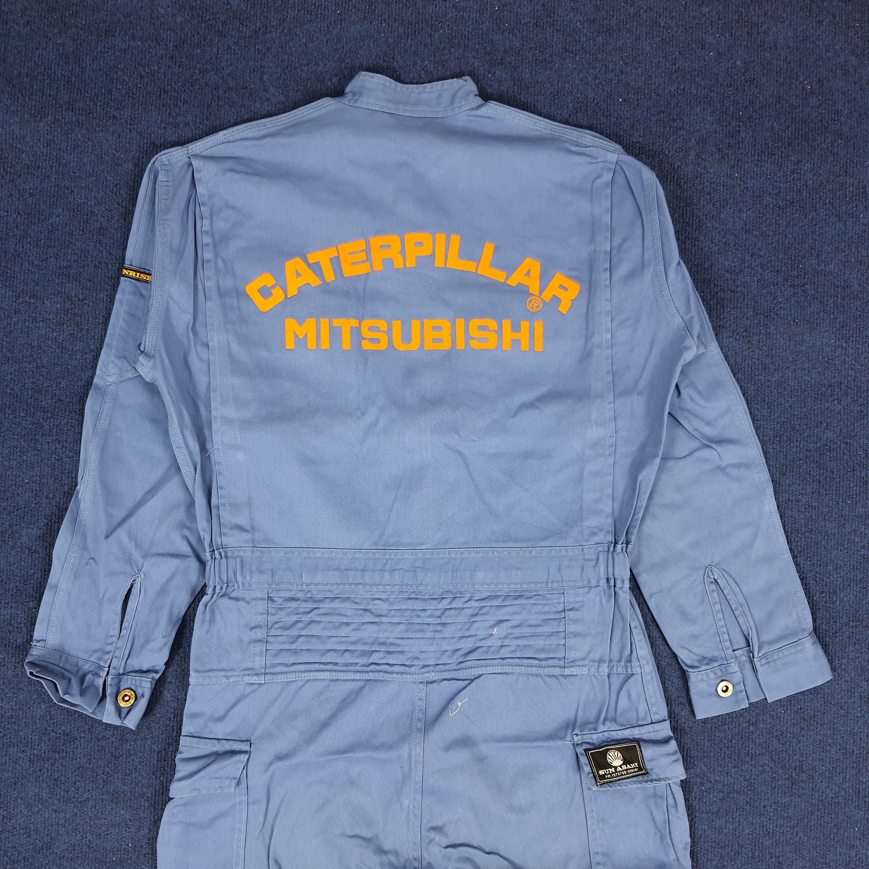 Japanese Brand × Vintage Vintage Caterpillar Mitsubishi Japan Motorsports Coverall Size US M / EU 48-50 / 2 - 2 Thumbnail
