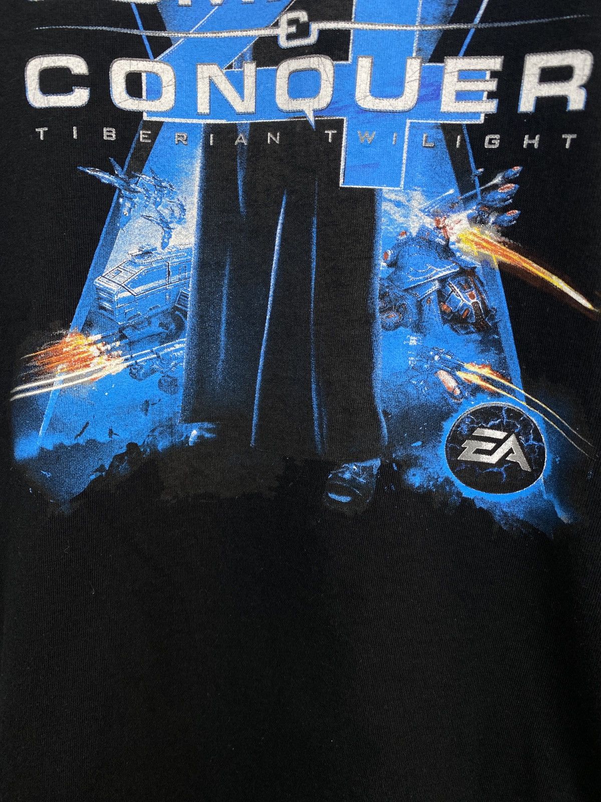 Playstation 🇺🇸 Vintage Command and Conquer Tiberian Twilight T-Shirt Rare Size US S / EU 44-46 / 1 - 6 Thumbnail