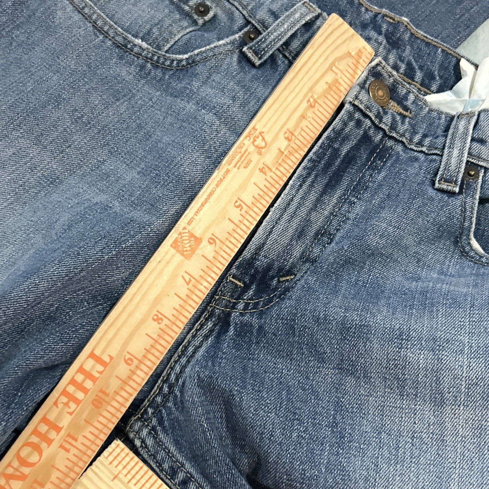 Levi's Y2k Levis Rare Sample Pair Unfinished Jeans 32x32Vintage Size US 32 / EU 48 - 9 Thumbnail