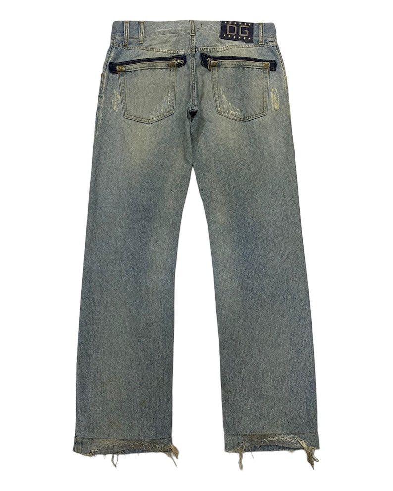 Dolce & Gabbana × Vintage Dolce & Gabbana Zipper Pocket Distressed Denim Jeans Size US 33 - 4 Thumbnail
