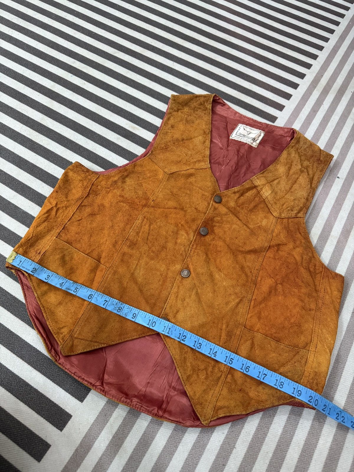 Genuine Leather 🔥🔥🔥ARCHIVE VTG STEER SUEDE LEATHER VEST Size US M / EU 48-50 / 2 - 17 Thumbnail