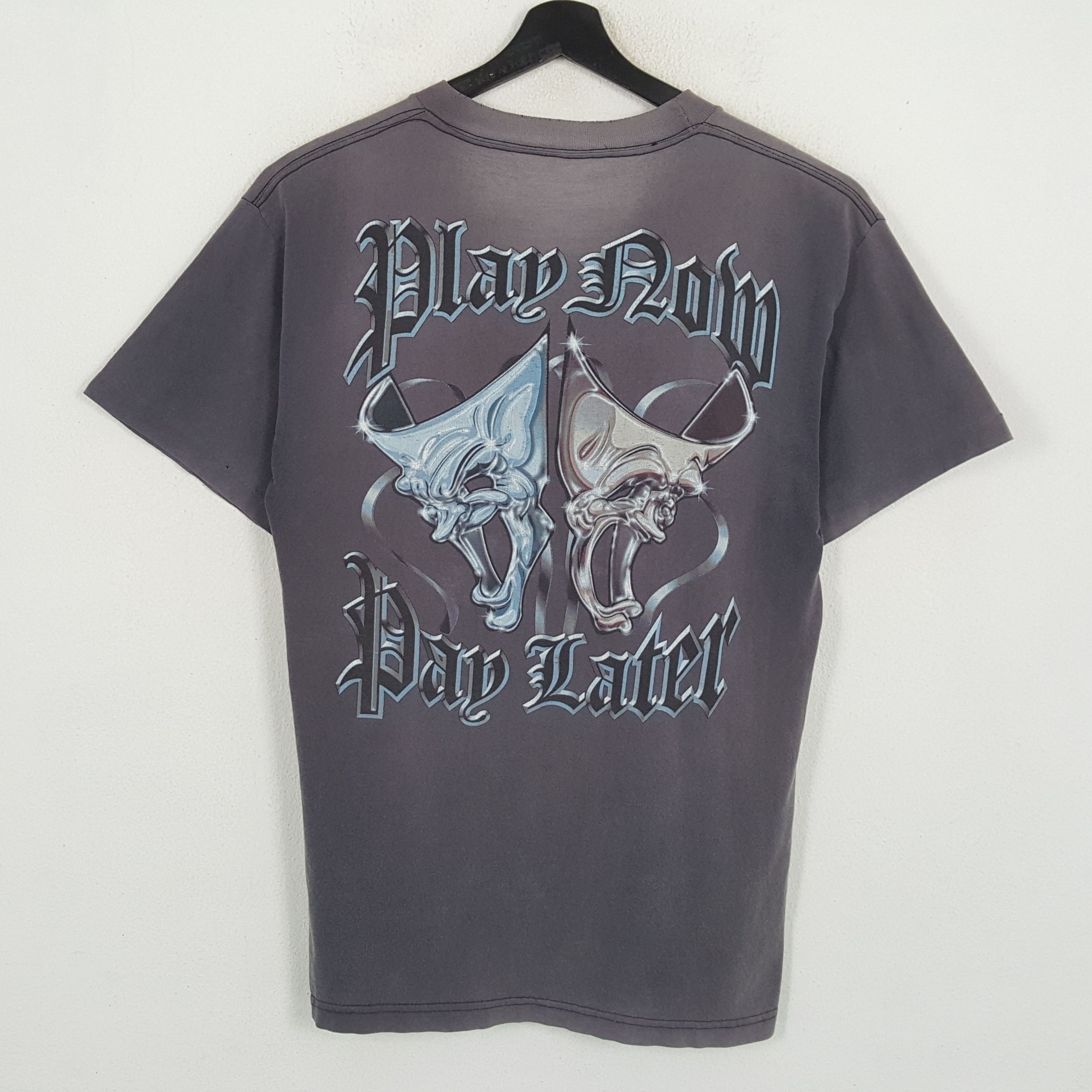 Band Tees ROLLIN HARD Backprint Design Vintage Faded Distressed Tshirt Size US L / EU 52-54 / 3 - 1 Thumbnail
