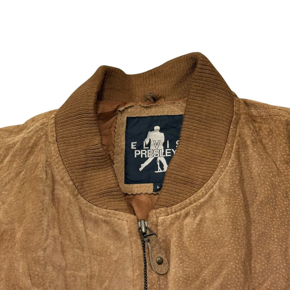 Leather ‼️RARE‼️Vintage Elvis Presley Pigskin Bomber Leather Jacket Size US L / EU 52-54 / 3 - 8 Thumbnail