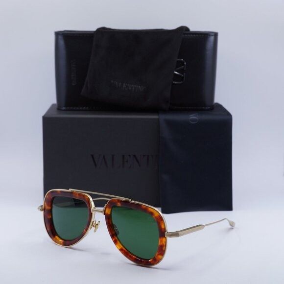 Valentino Valentino V-LSTORY VLS-129C Sunglasses Honey Havana Aviator Size ONE SIZE - 1 Thumbnail