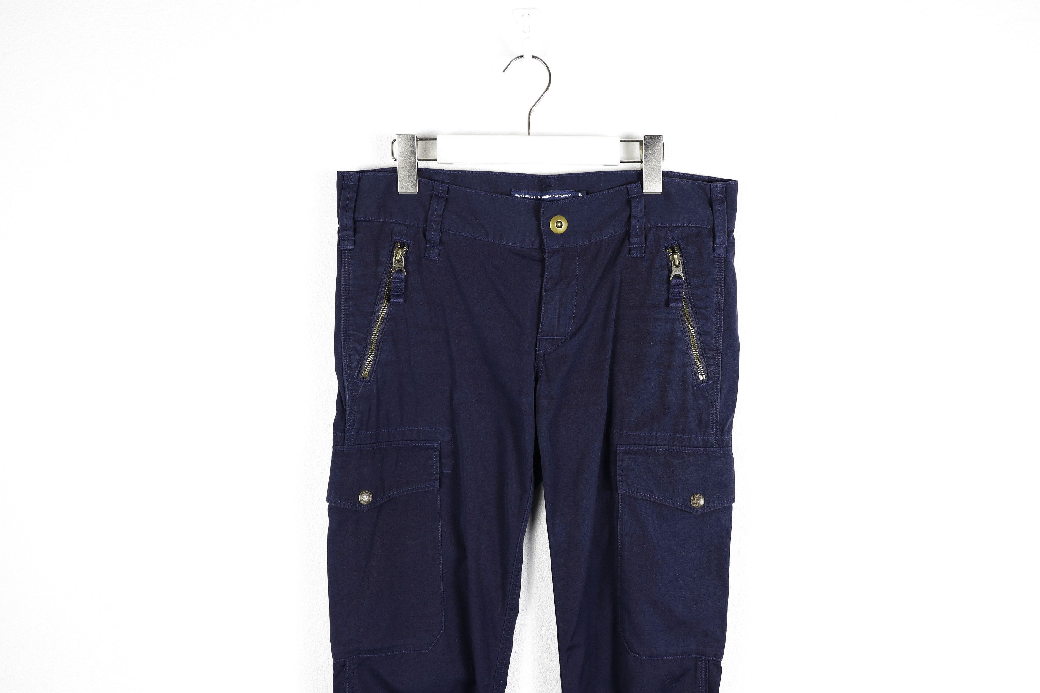 Polo Ralph Lauren × Ralph Lauren Sport Vintage Polo Ralph Lauren Sport Biker Cargo Pants Trousers Size 32" / US 10 / IT 46 - 2 Thumbnail