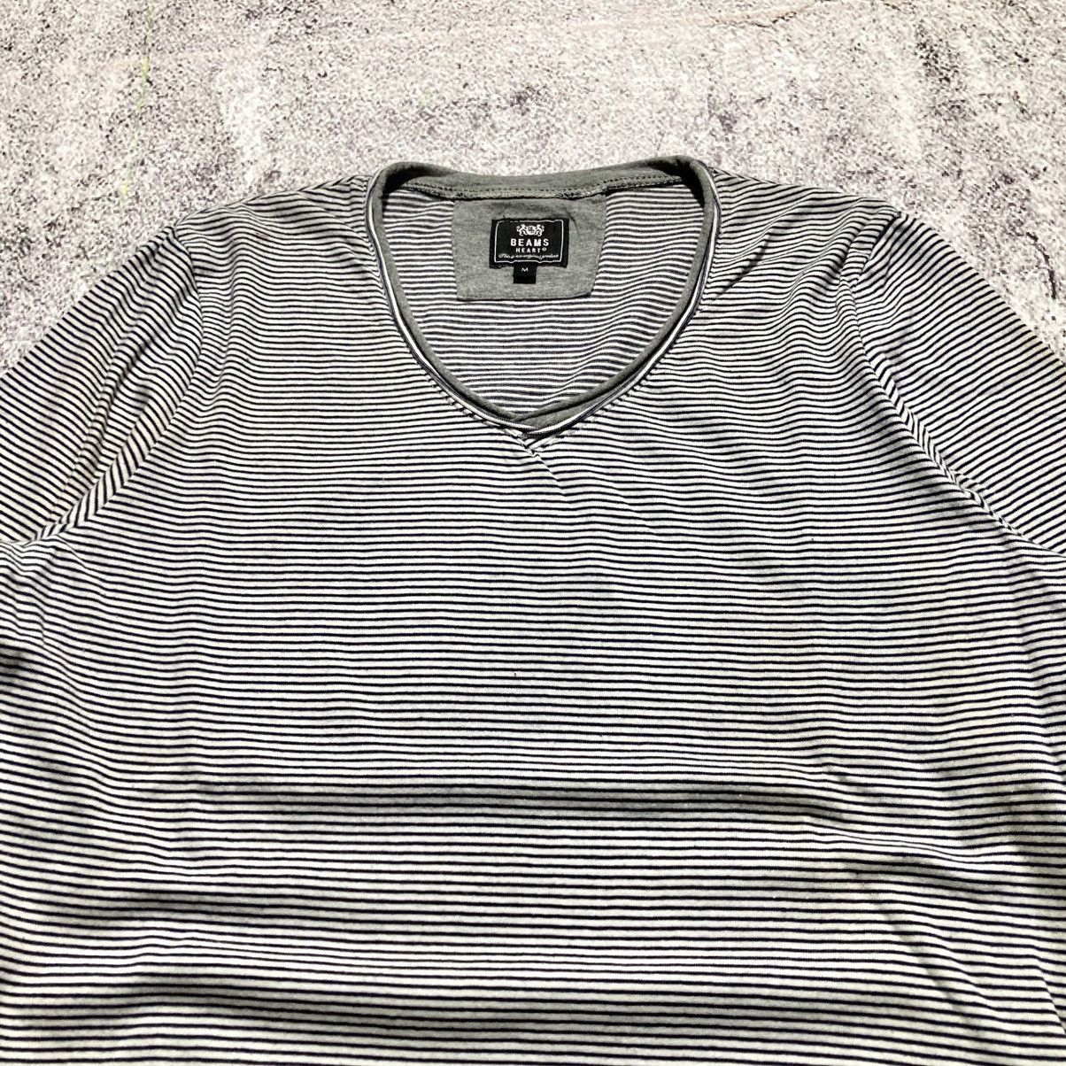 Beams Japan 2000s Beams Heart Double Layer Striped Longslevee Lgb Style Size US M / EU 48-50 / 2 - 4 Thumbnail