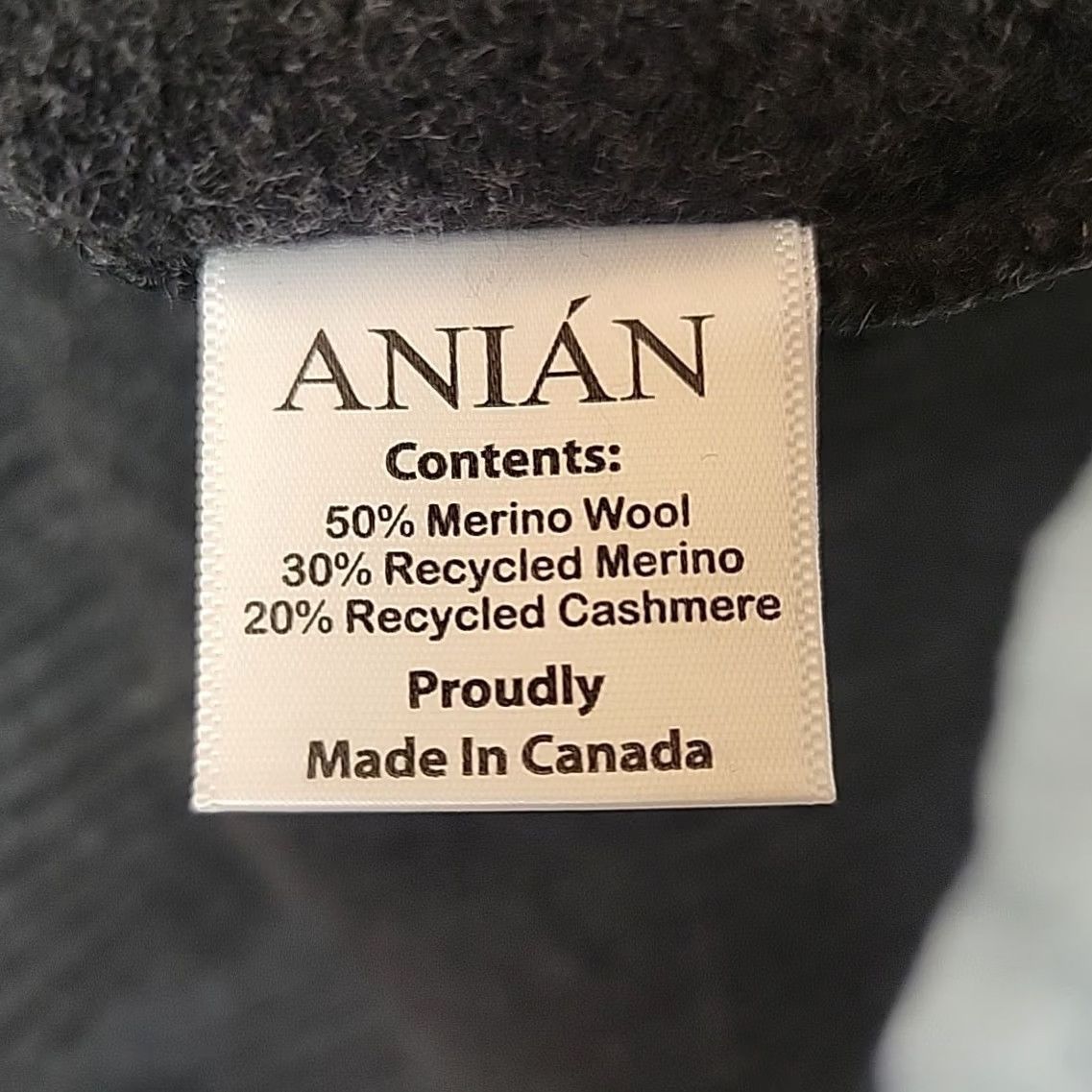 Vintage Anian Sweater Mens 2XL Charcoal Merino Wool Cashmere Blend Cashmino Crewneck NEW Pullover Knit Crew Neck Casual Mens Size US XXL / EU 58 / 5 - 7 Thumbnail
