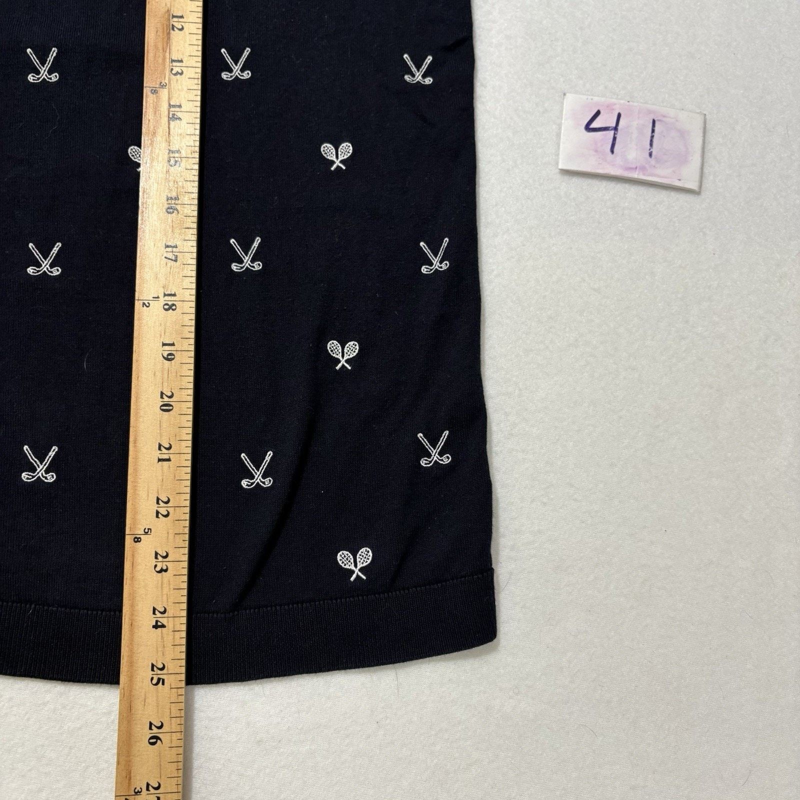 Other Talbots 1X Cardigan Sweater Golf Club Tennis Embroidery Size XL / US 12-14 / IT 48-50 - 9 Thumbnail