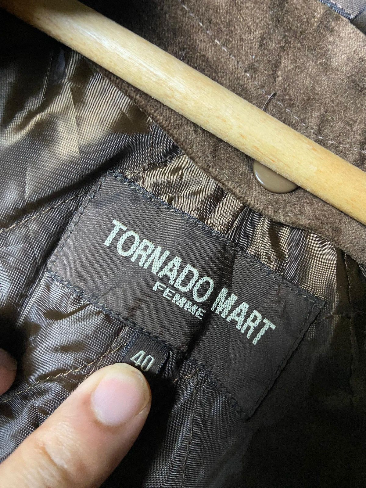 Tornado Mart Tornado Mart Double Breasted Velvet Long Coat (168) Size S / US 4 / IT 40 - 7 Thumbnail