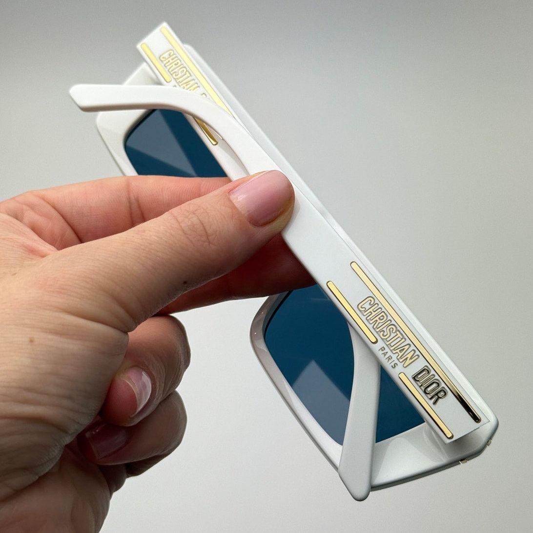 Celine NEW Dior Sunglasses DiorSignature S2U 50B0 White/Blue Women Size ONE SIZE - 11 Thumbnail