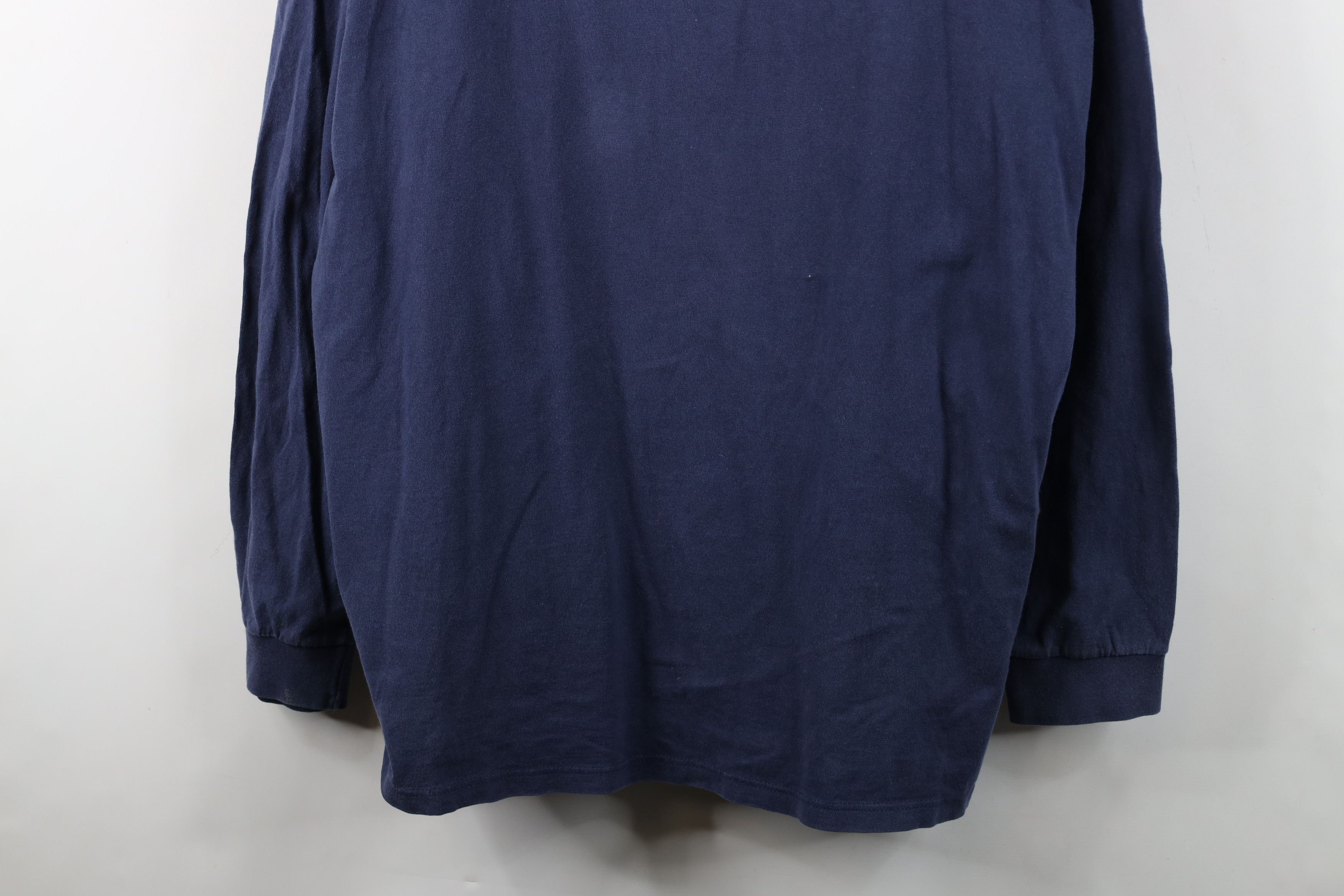 Nike Vintage Nike Scott Mini Swoosh Long Sleeve T-Shirt Blue Size US XL / EU 56 / 4 - 3 Thumbnail