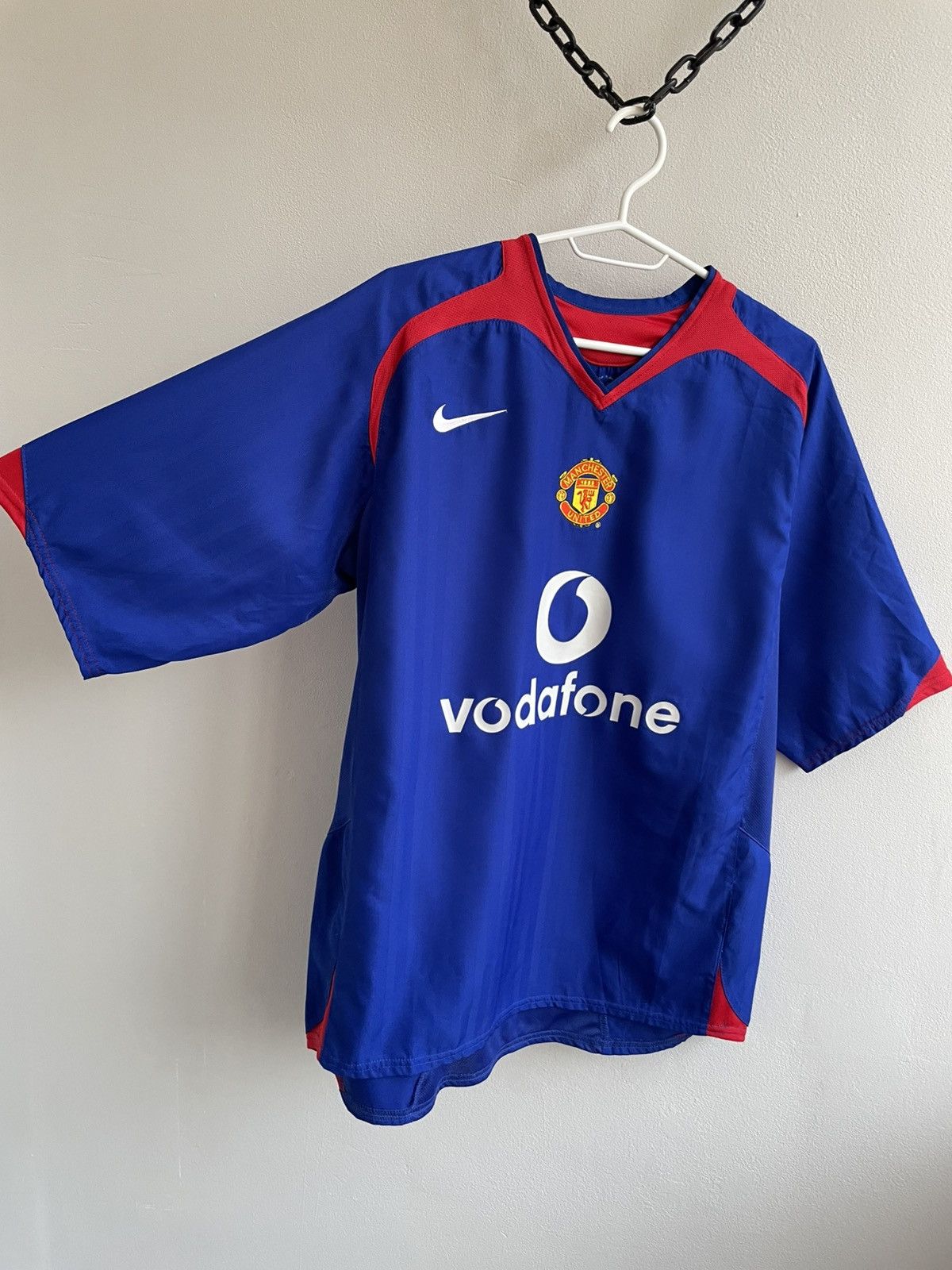 Nike MANCHESTER UNITED 2005 2006 AWAY FOOTBAL SHIRT SOCCER JERSEY Size US M / EU 48-50 / 2 - 3 Thumbnail