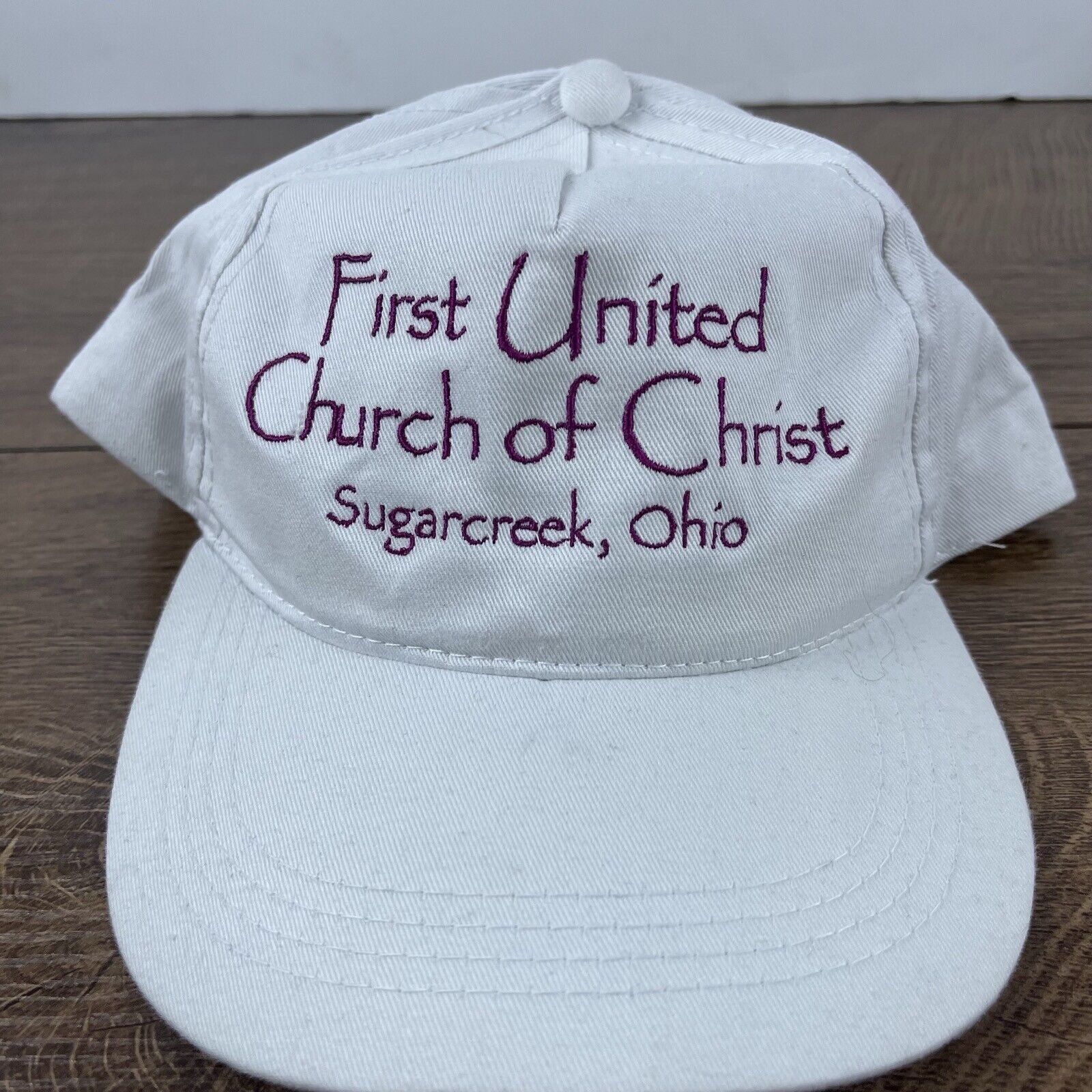 Other First United Church Hat Snapback Hat White Adjustable Hat Su Size ONE SIZE - 5 Thumbnail