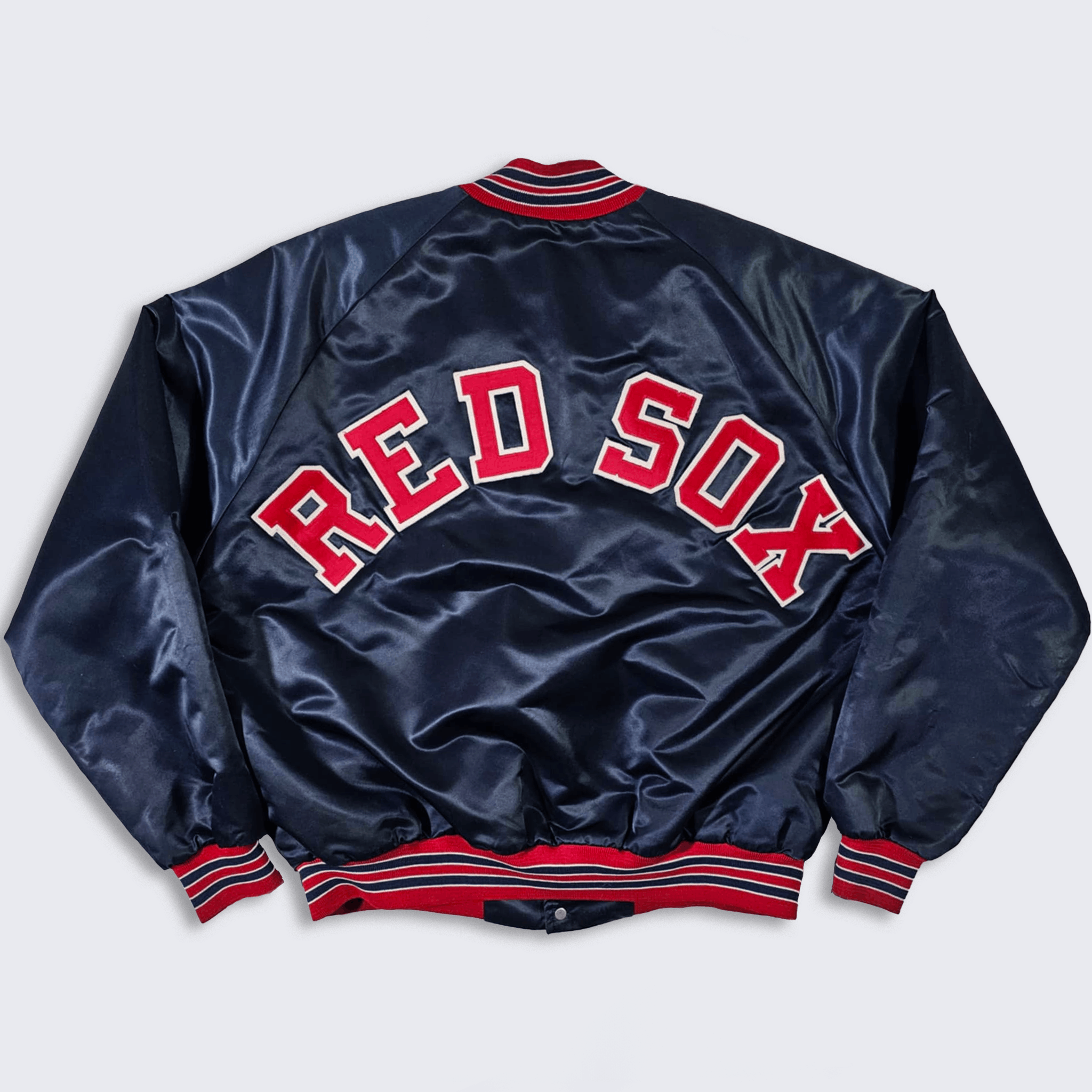 Chalk Line × Vintage Boston Red Sox Vintage 80s Chalk Line Satin Bomber Jacket Size US XL / EU 56 / 4 - 1 Thumbnail