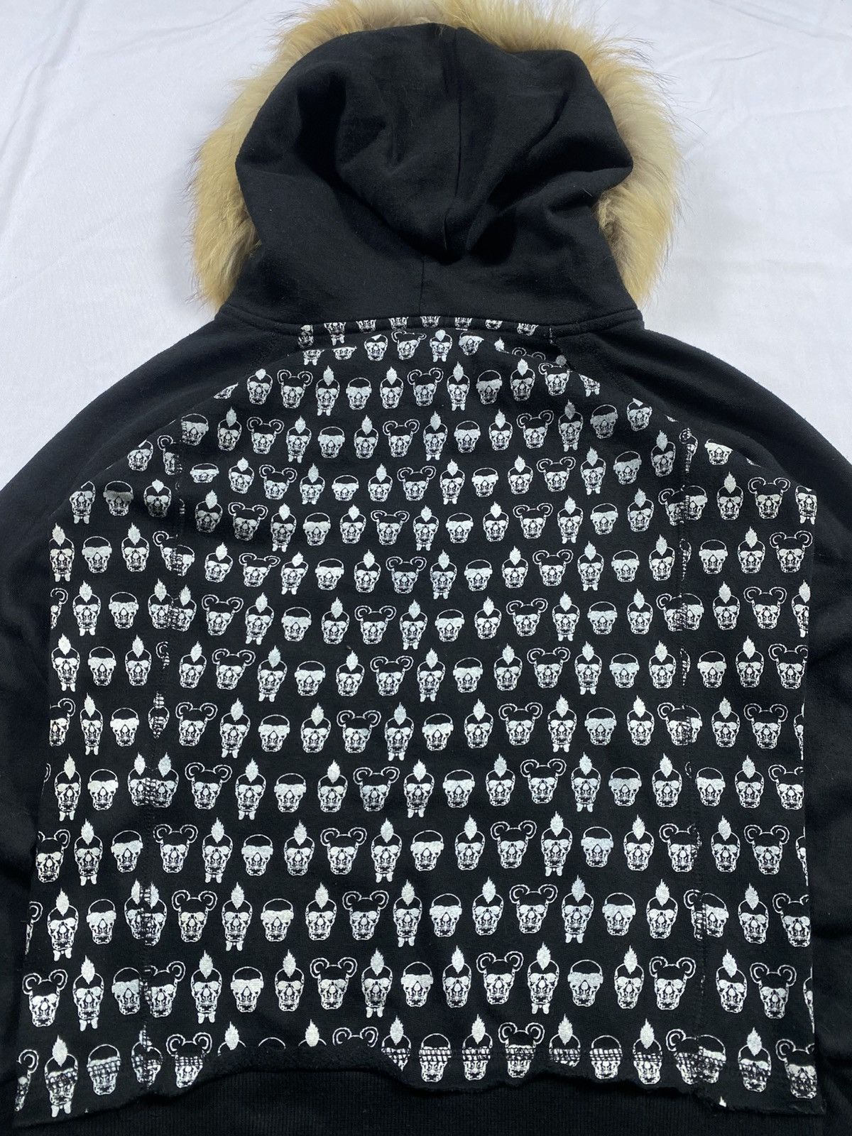 Hysteric Glamour DISTRESSED FUR ZIPPER HOODIE SKULL LGB STYLE Size US M / EU 48-50 / 2 - 6 Thumbnail