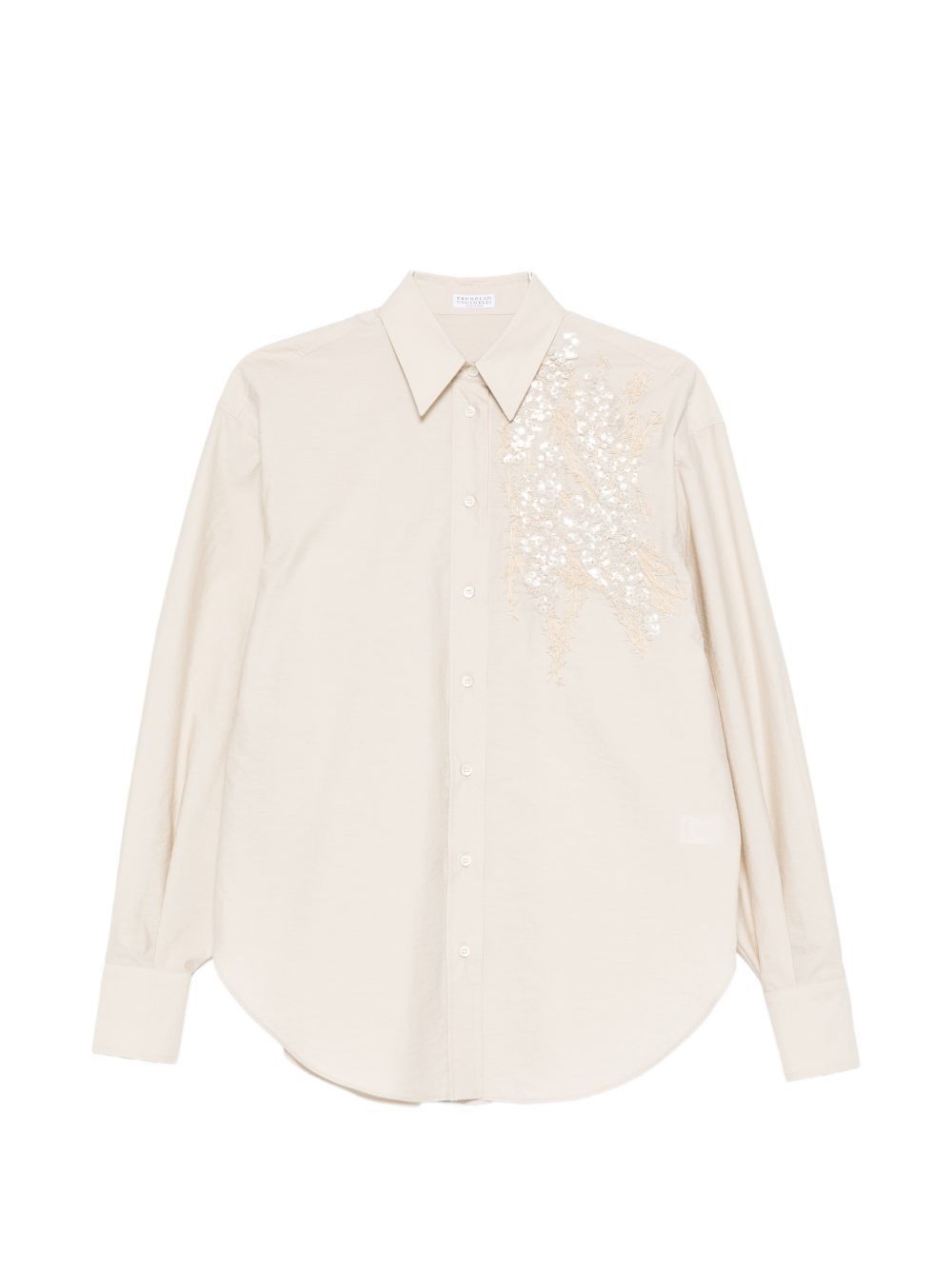 Brunello Cucinelli EMBROIDERED COTTON SHIRT Size M / US 6-8 / IT 42-44 - 1 Thumbnail