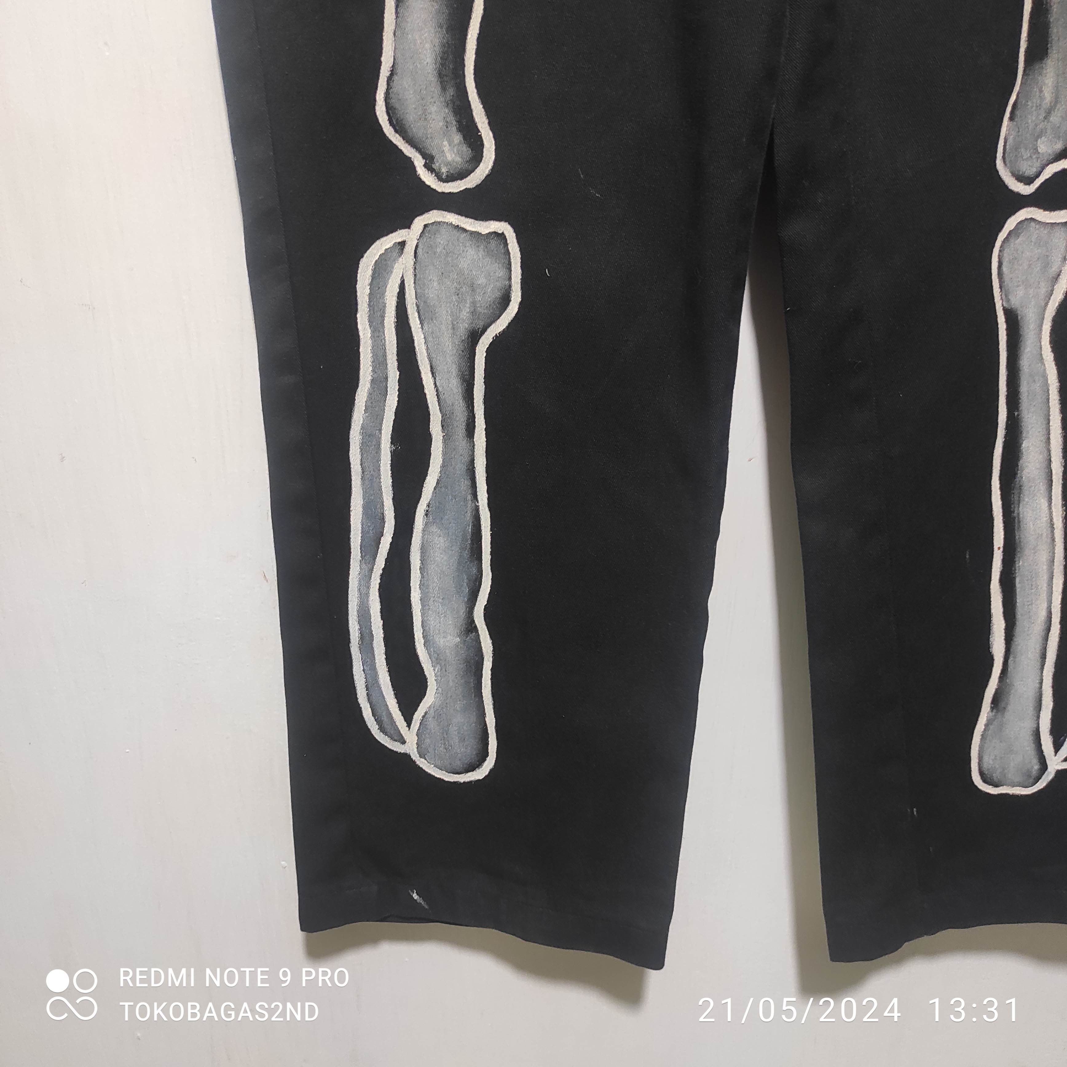 Dickies Dickies 874 Skeleton Custom Black Baggy Pants Size US 34 / EU 50 - 4 Thumbnail