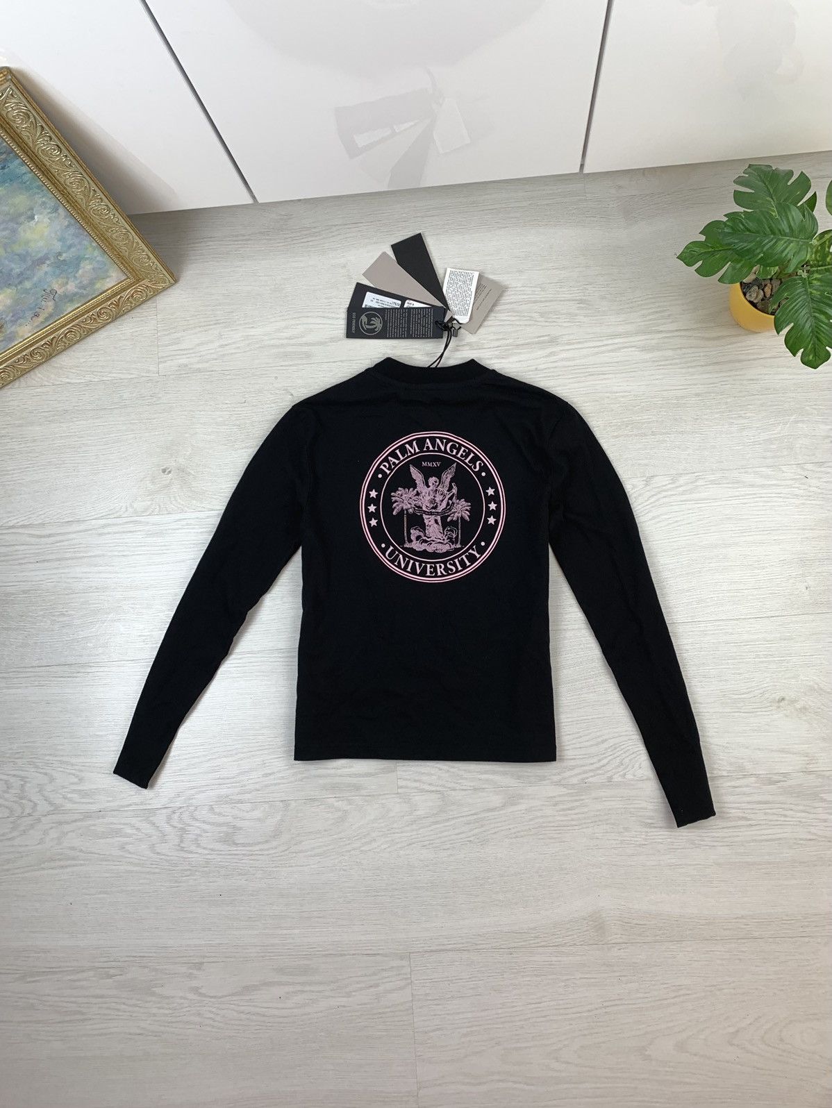 Palm Angels Palm Angels Womens Long Sleeve Shirt Black Size XS Size XS / US 0-2 / IT 36-38 - 4 Thumbnail
