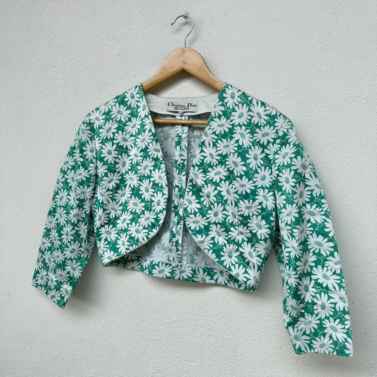 Christian Dior Monsieur Christian Dior Pret-A-Porter Floral Crop Blazer Size M / US 6-8 / IT 42-44 - 3 Thumbnail