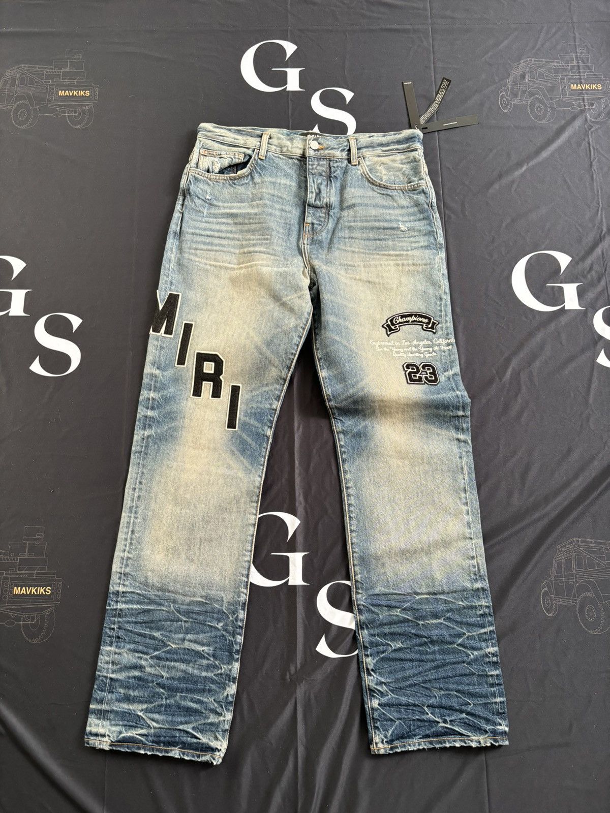 Amiri Amiri Chenille Denim Jeans Size US 34 / EU 50 - 1 Thumbnail