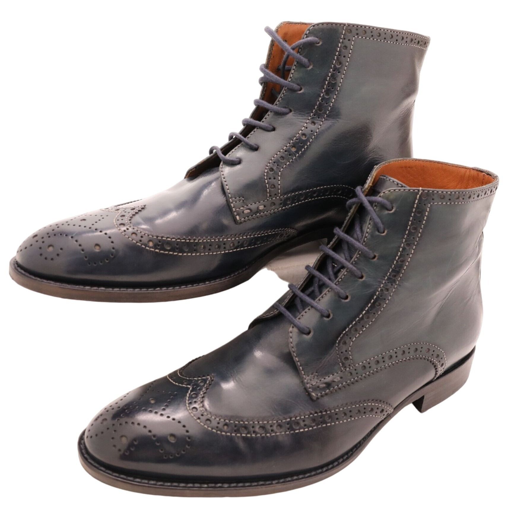 NAVYBOOT Navyboot Italy Navy Blue Leather Wingtip Chukka Boots Men 7 Size US 7 / EU 40 - 11 Thumbnail