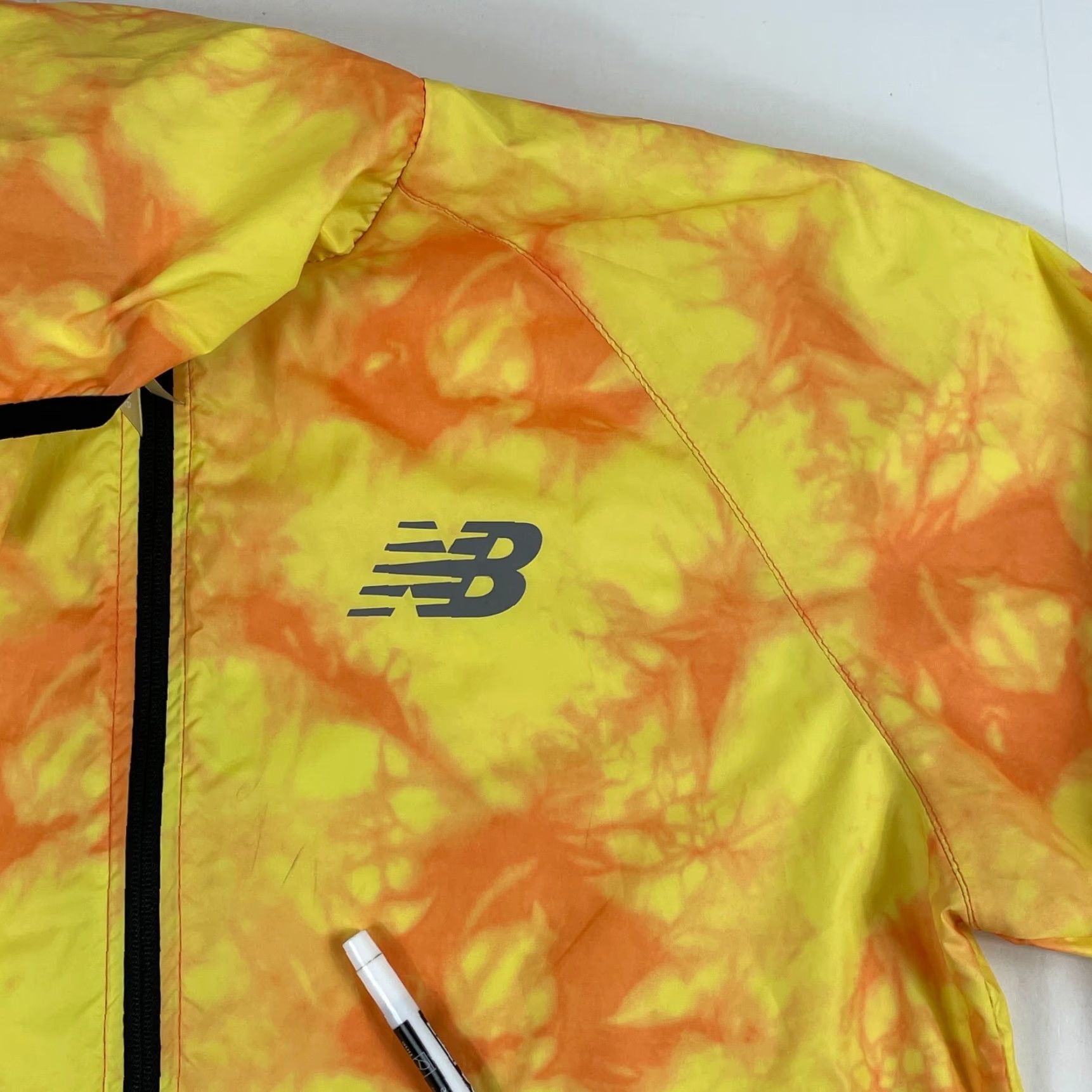 New Balance New Balance Jacket Mens M Yellow Tie Dye Hooded Full Zip Windbreaker Casual Outdoor Size US M / EU 48-50 / 2 - 4 Thumbnail