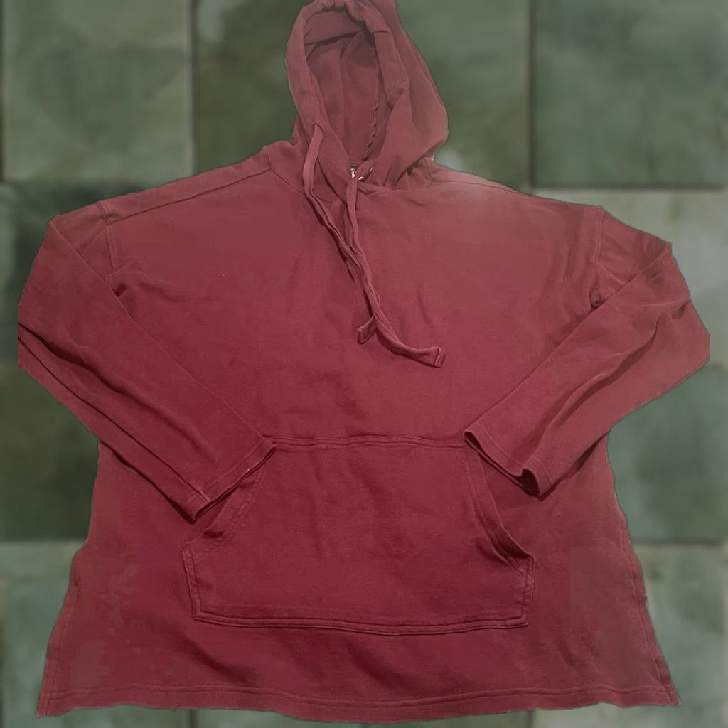 Vintage Pact Hoodie Mens Size XL Organic Cotton Red Pullover Sweatshirt Crew Neck Hooded Pockets Solid Vintage No Size US S / EU 44-46 / 1 - 1 Thumbnail