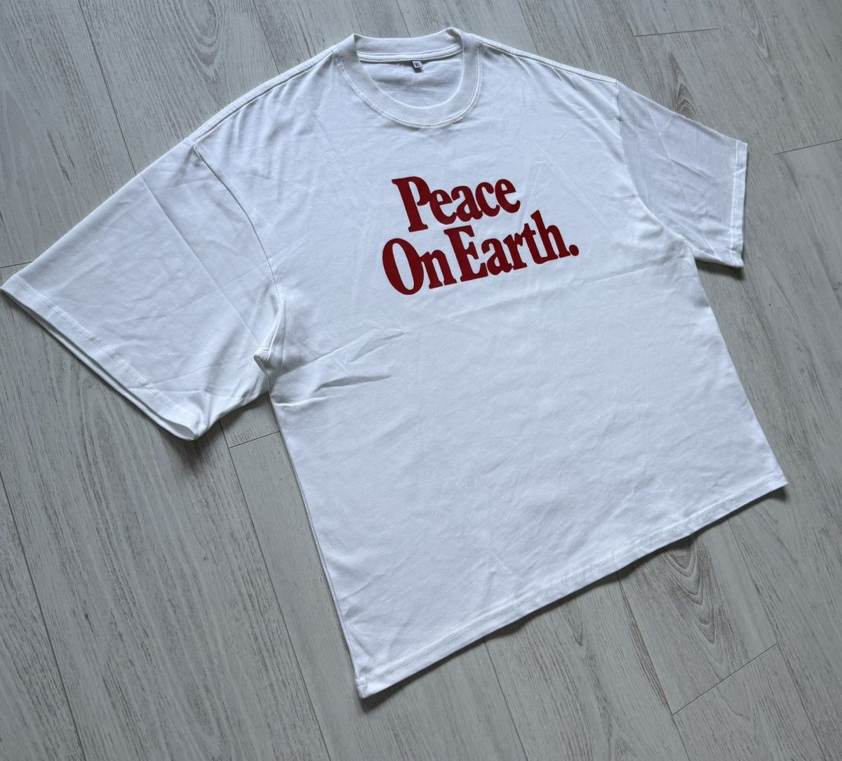 Other Peace On Earth T-Shirt Boxy Vintage Custom White XL Size US XL / EU 56 / 4 - 3 Thumbnail