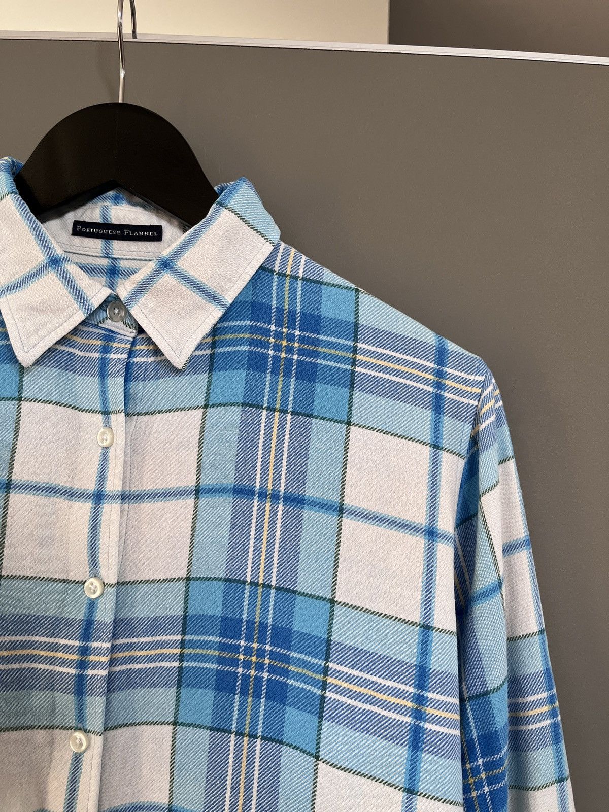 Portuguese Flannel Portuguese Flannel Blue Checkered Flannel Shirt Size S / US 4 / IT 40 - 5 Thumbnail